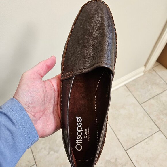 Otisopse Men's Soft Leather Casual Loafers, Brown, Sz 12 (may run small) - Picture 11 of 16